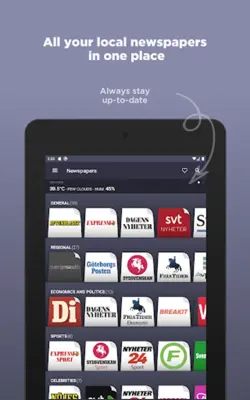 Swedish Newspapers android App screenshot 5