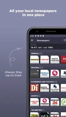 Swedish Newspapers android App screenshot 8